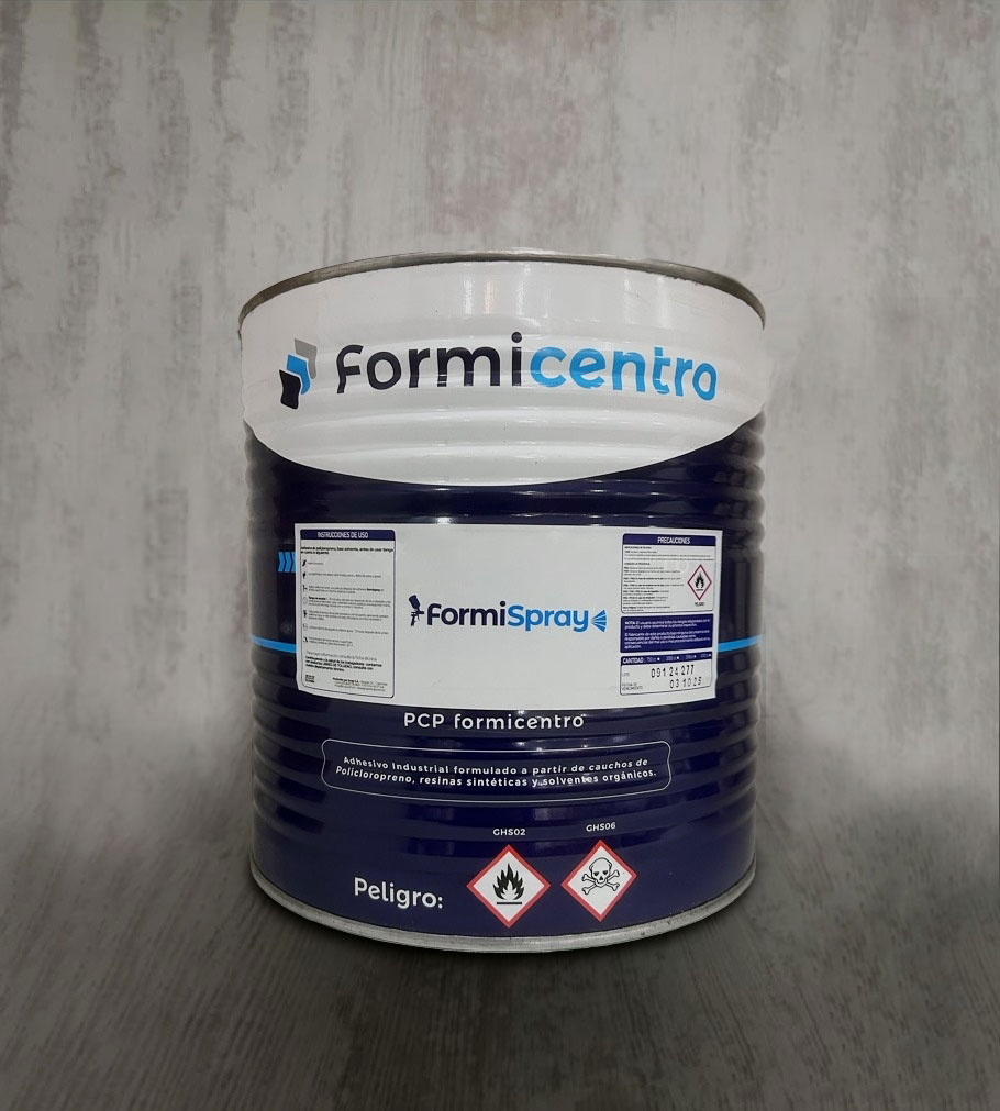 Pegante para Fórmica (Laminado decorativo de alta presión). Especial Para Postformar. Marca Formispray Formicentro. Especial para compresor.